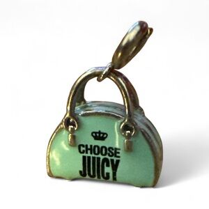Juicy Couture Purse Charm with Silver Accents
